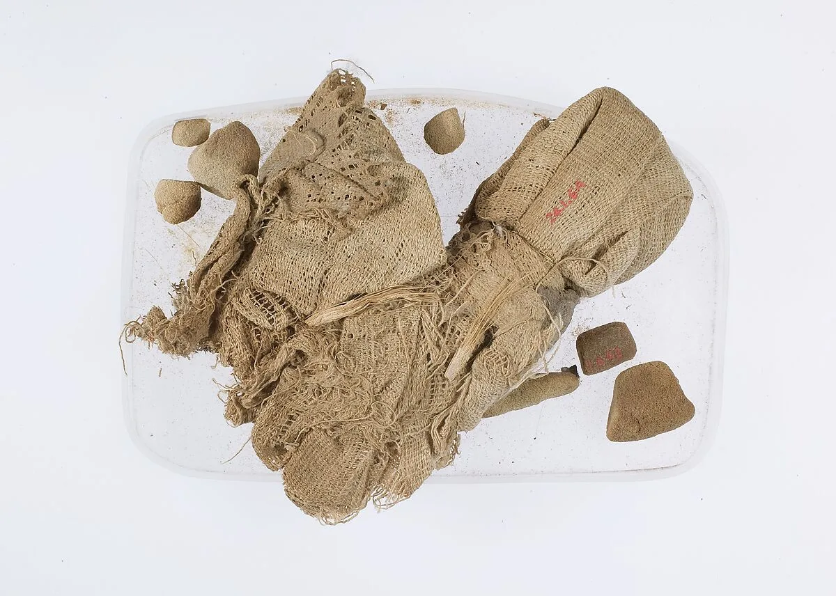 Cloth bag with hones — Unknown