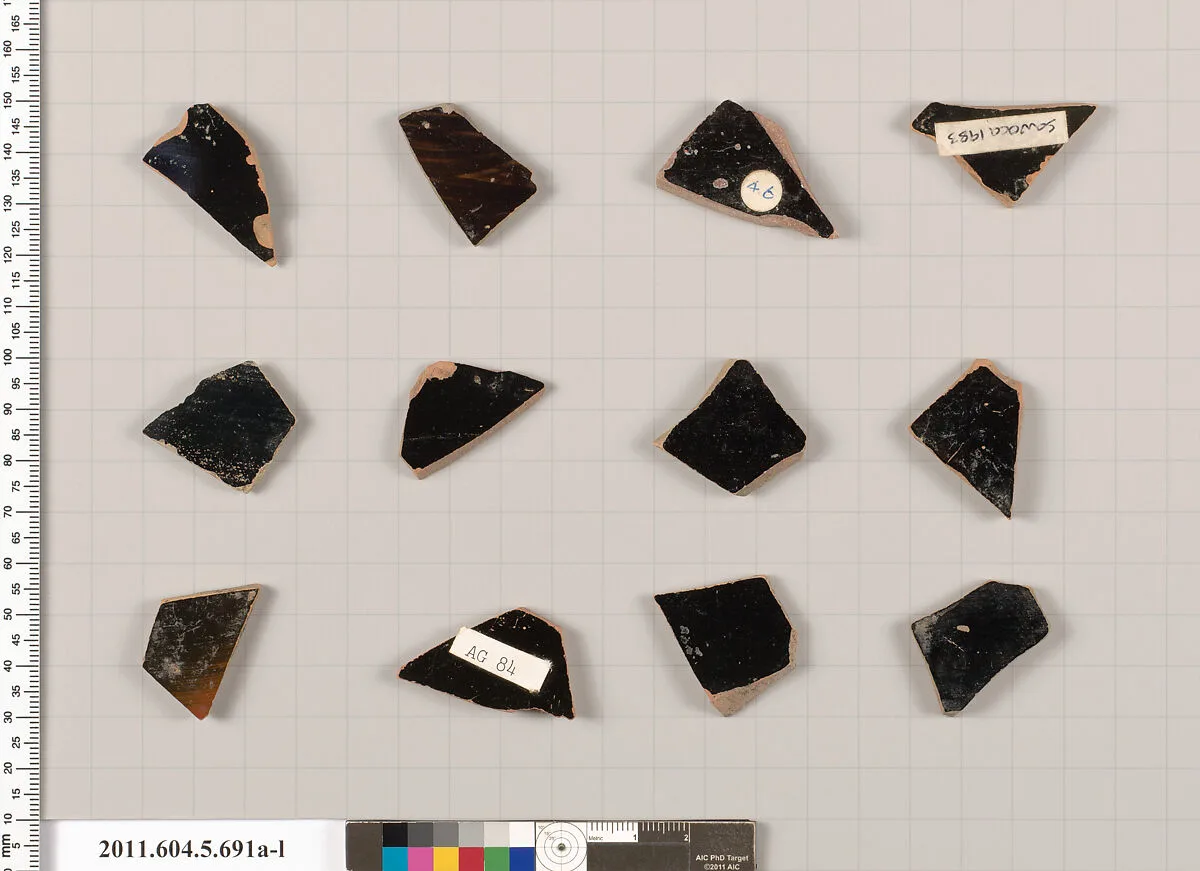 Terracotta fragments of kylikes (drinking cups) — Unknown