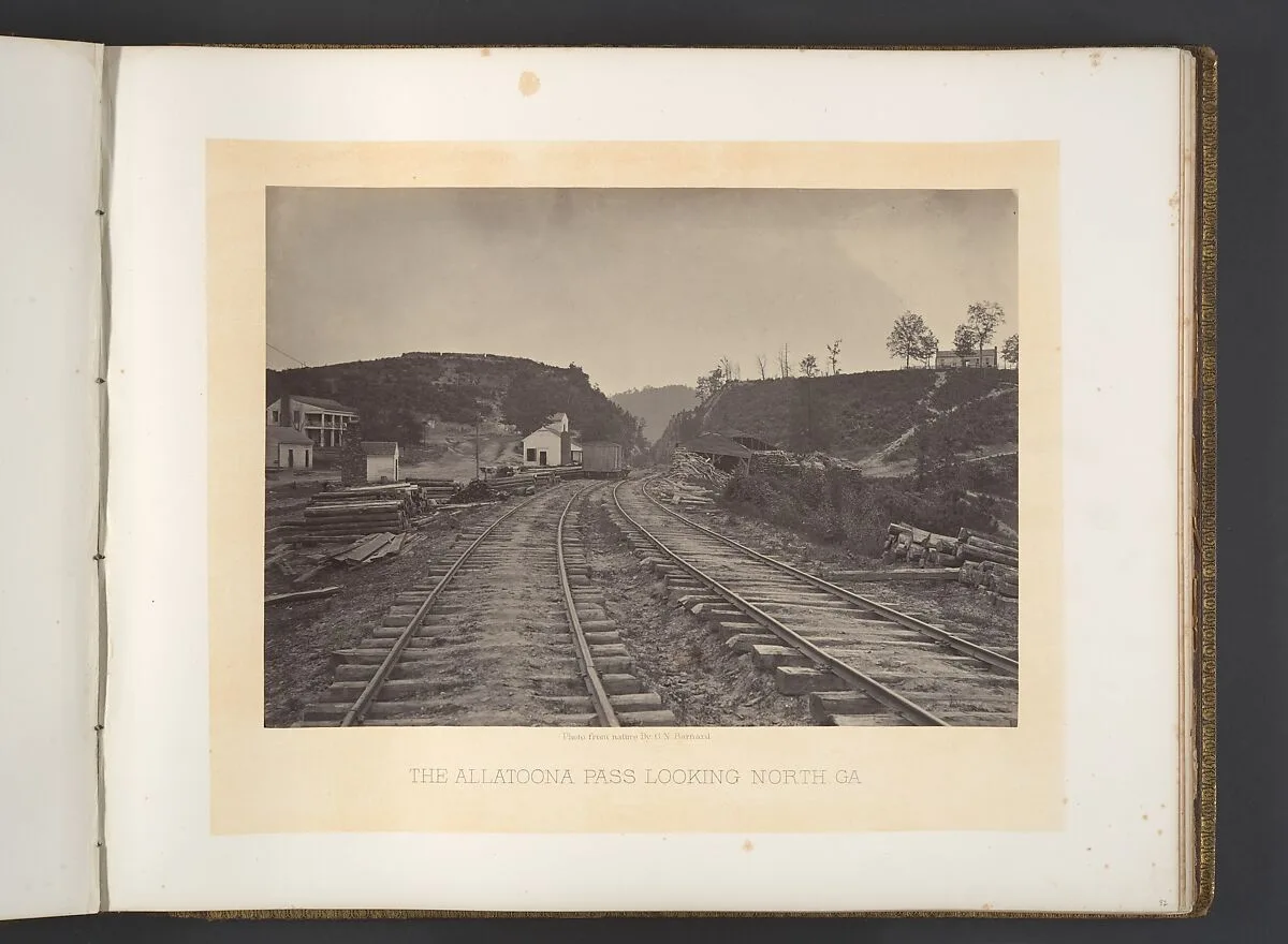 The Allatoona Pass Looking North, Georgia — George N. Barnard
