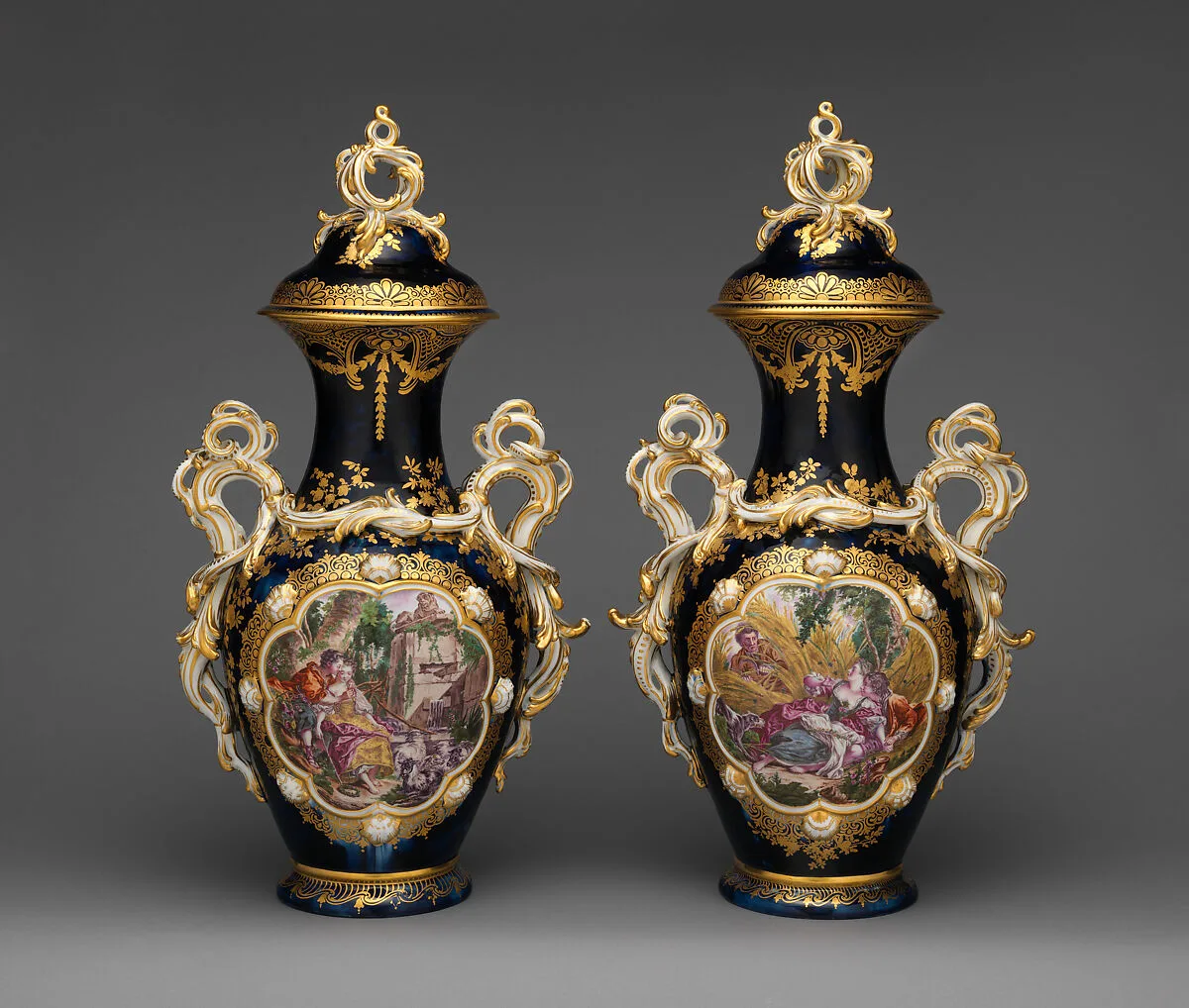 Vase (one of a pair) — Chelsea Porcelain Manufactory|René Gaillard|François Boucher