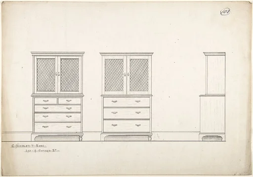Front and Side Views of Breakfronts