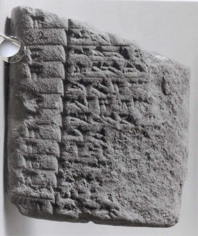 Cuneiform tablet: account, Ebabbar archive — Unknown
