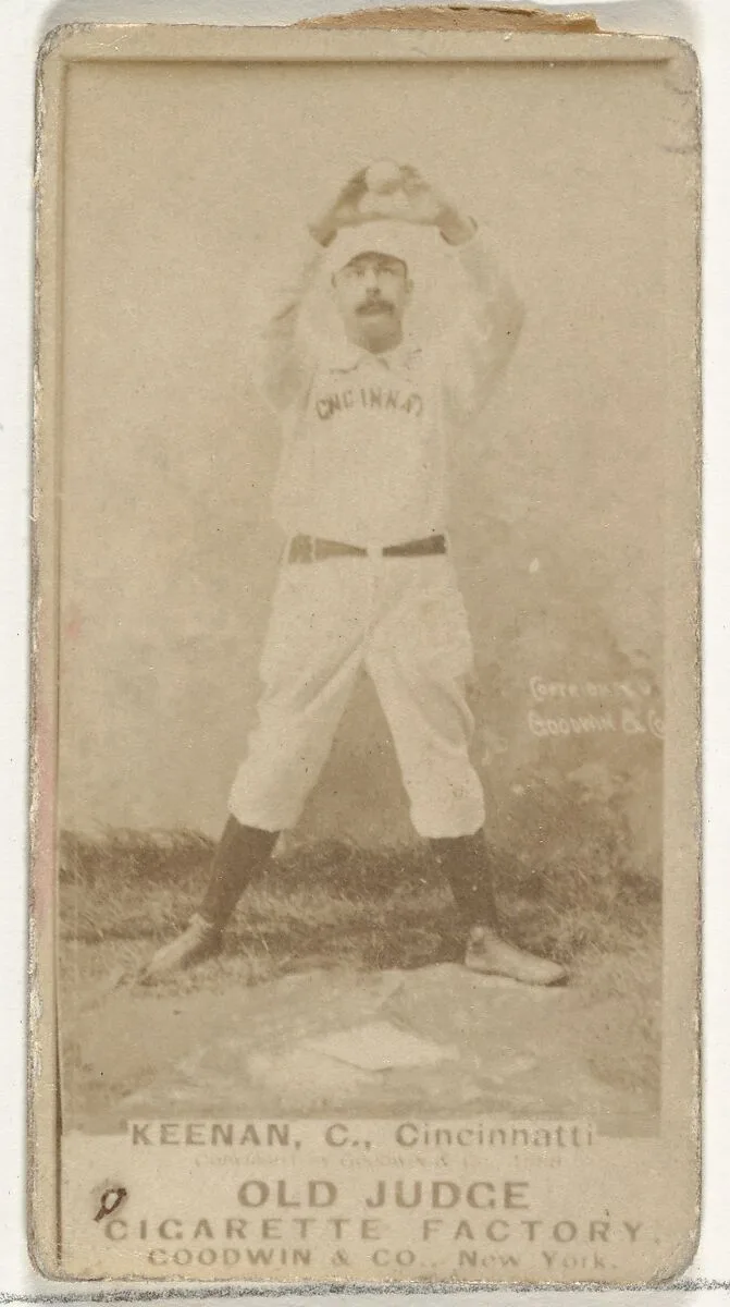 James William "Jim" Keenan, Catcher, Cincinnati, from the Old Judge series (N172) for Old Judge Cigarettes — Goodwin & Company