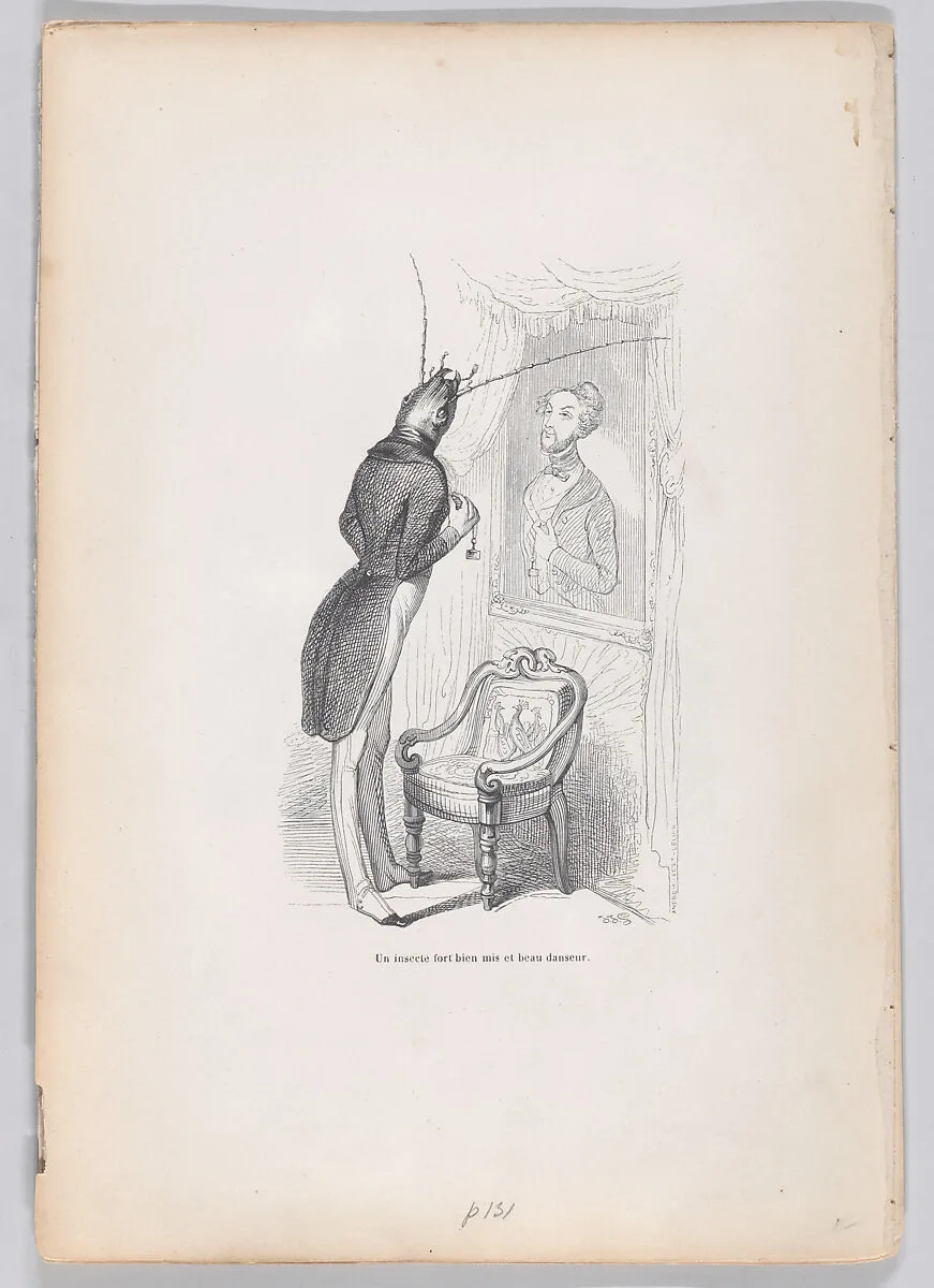 "A very well put insect and beautiful dancer" from Scenes from the Private and Public Life of Animals — Honoré de Balzac|J. J. Grandville|Andrew Best Leloir