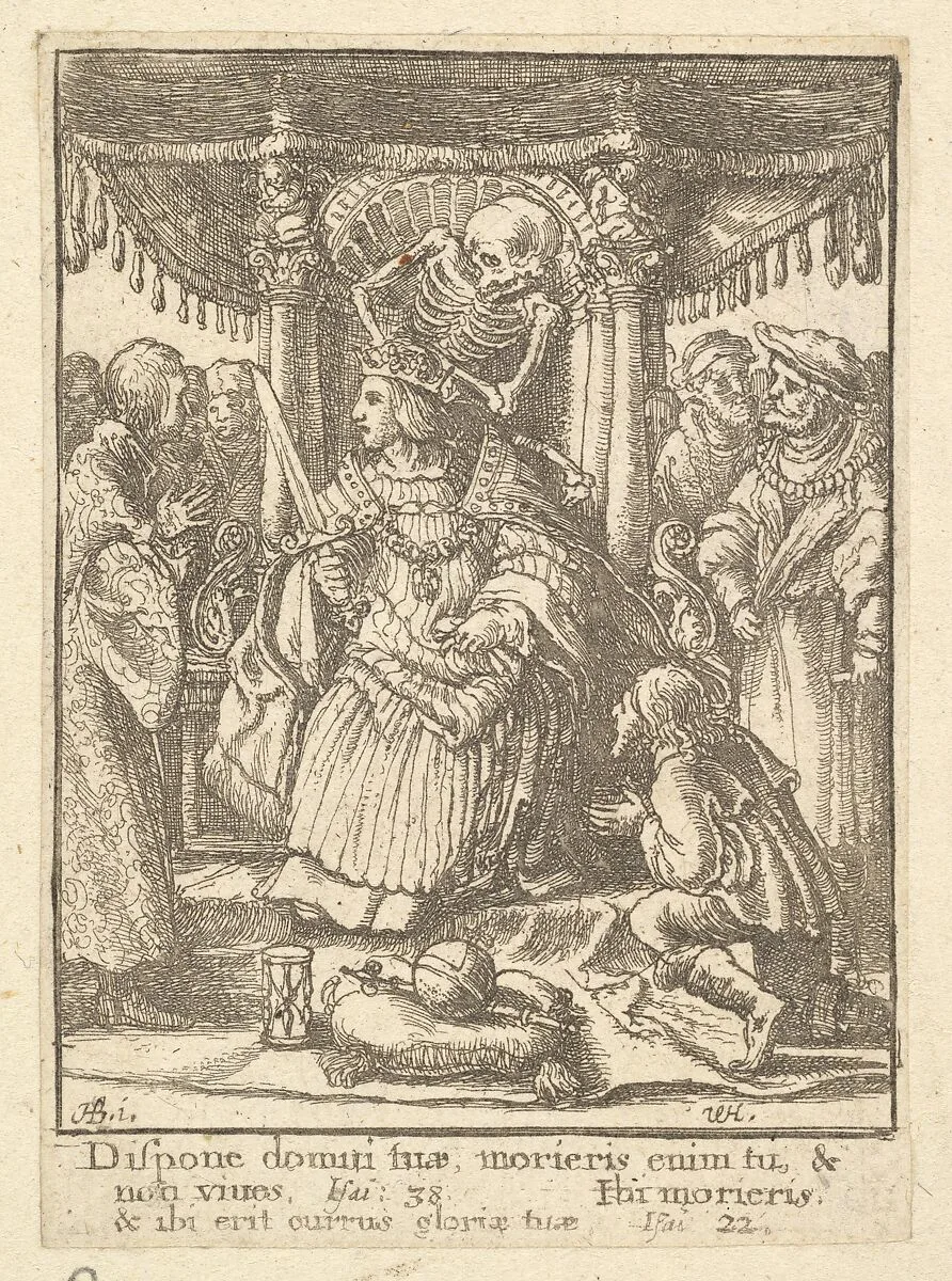 The Emperor, from the Dance of Death — Wenceslaus Hollar|Hans Holbein the Younger