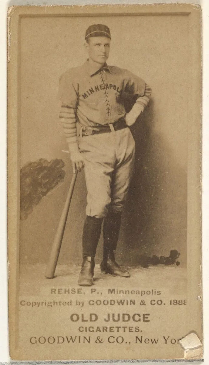 Rehse, Pitcher, Minneapolis, from the Old Judge series (N172) for Old Judge Cigarettes — Goodwin & Company