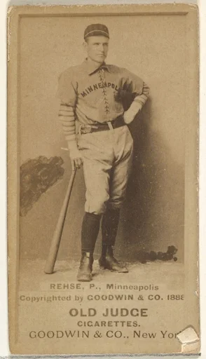 Rehse, Pitcher, Minneapolis, from the Old Judge series (N172) for Old Judge Cigarettes