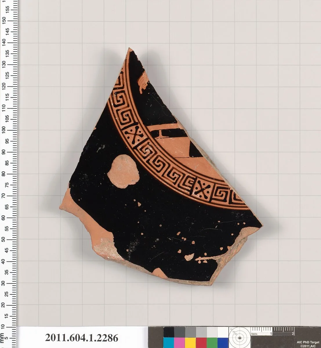 Terracotta fragment of a kylix (drinking cup) — Unknown