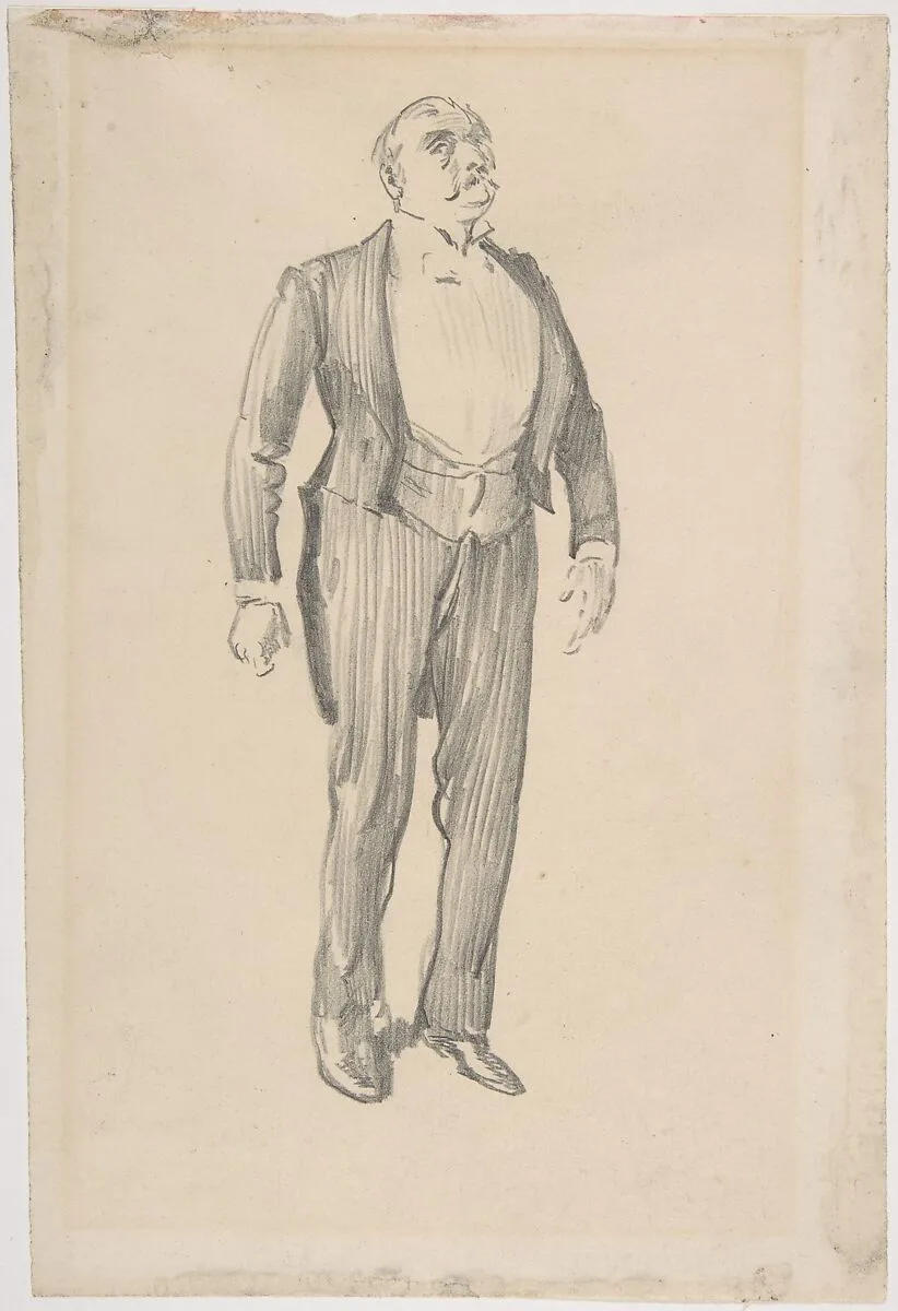 Conductor: study from life — George Du Maurier