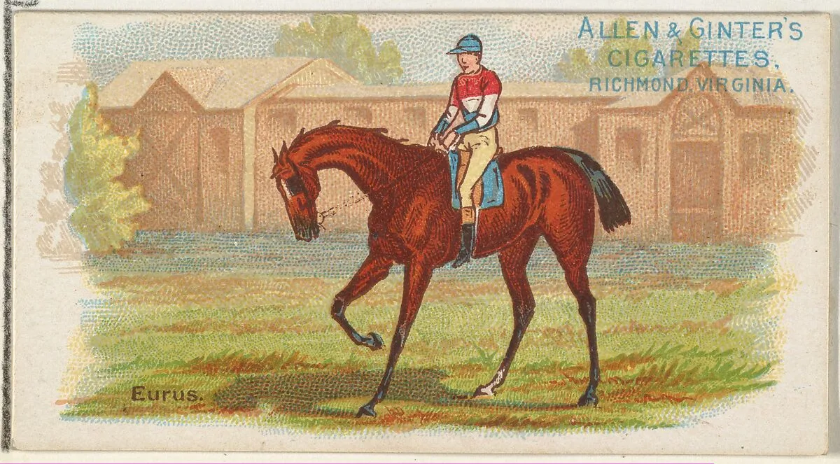 Eurus, from The World's Racers series (N32) for Allen & Ginter Cigarettes — Allen & Ginter|Lindner, Eddy & Claus