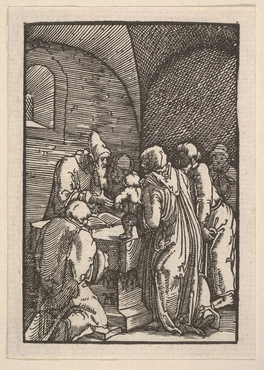 Presentation in the Temple, from The Fall and Salvation of Mankind Through the Life and Passion of Christ — Albrecht Altdorfer