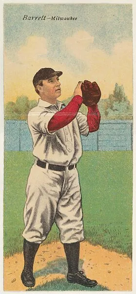 Barrett, Milwaukee, from the Mecca Double Folder series (T201) — Mecca Cigarettes