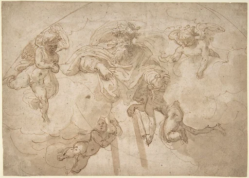 God the Father with Four Angels.