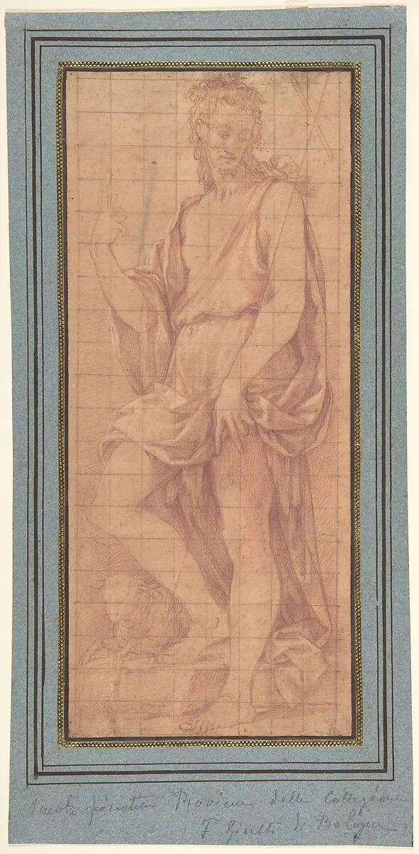 Standing Saint John the Baptist with The Lamb — Girolamo Macchietti