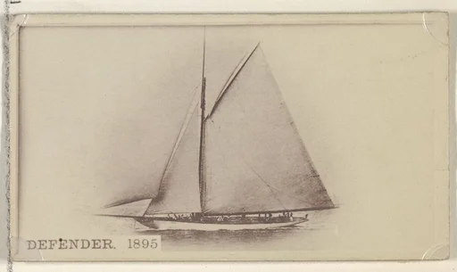 Defender, 1895, from the Famous Ships series (N50) for Virginia Brights Cigarettes