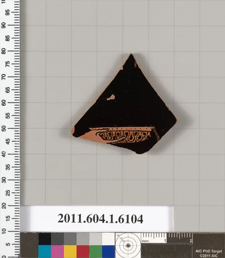 Terracotta fragment of a kylix (drinking cup)