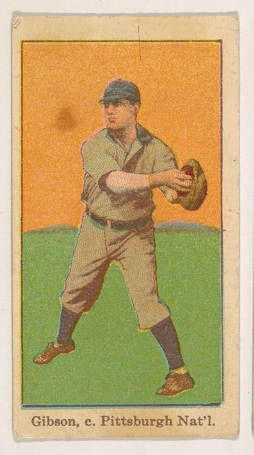 Gibson, Catcher, Pittsburgh, National League, from the Baseball Players series (D303), issued by the General Baking Company — General Baking Company