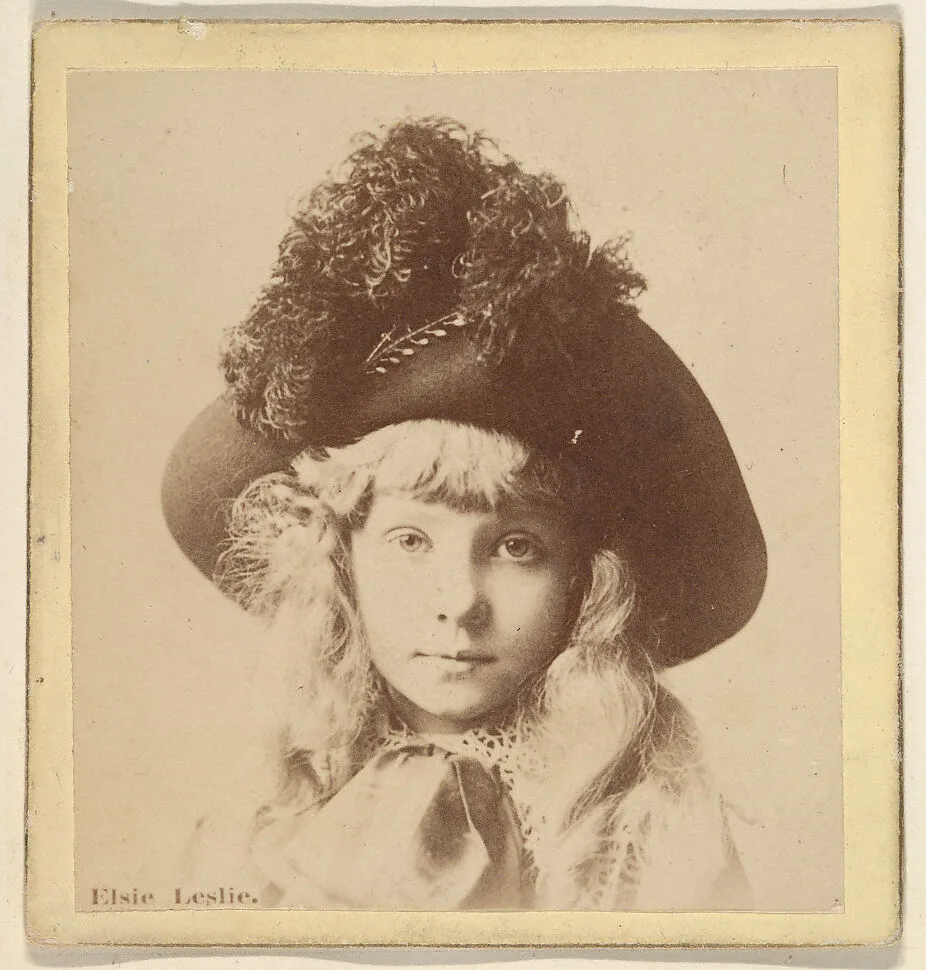 Elsie Leslie, from the Actresses series (N246), Type 2, issued by Kinney Brothers to promote Sporting Extra Cigarettes — Kinney Brothers Tobacco Company
