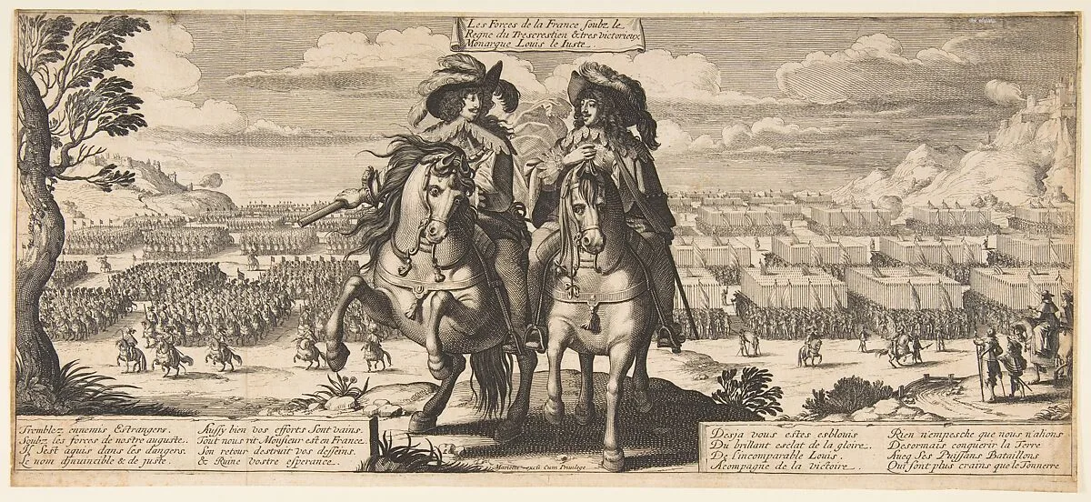 The French Forces: Louis XIII and Gaston d'Orléans — Abraham Bosse|Pierre Mariette