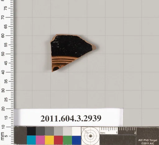 Terracotta fragment of a kylix (drinking cup)