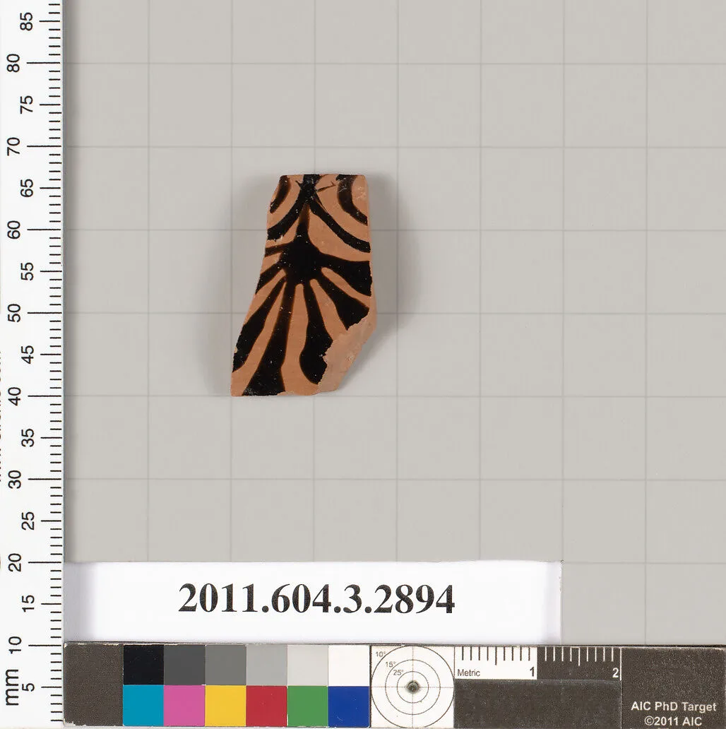 Terracotta fragment of a lekythos (oil flask)? — Unknown