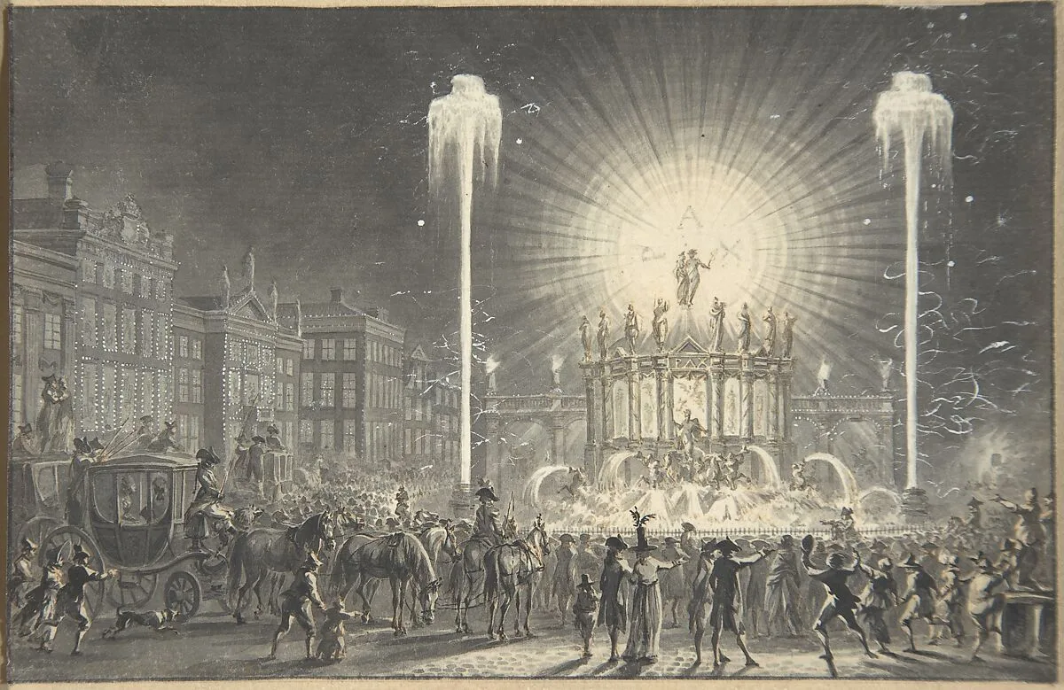 City Square with Fireworks — Dirk Langendijk