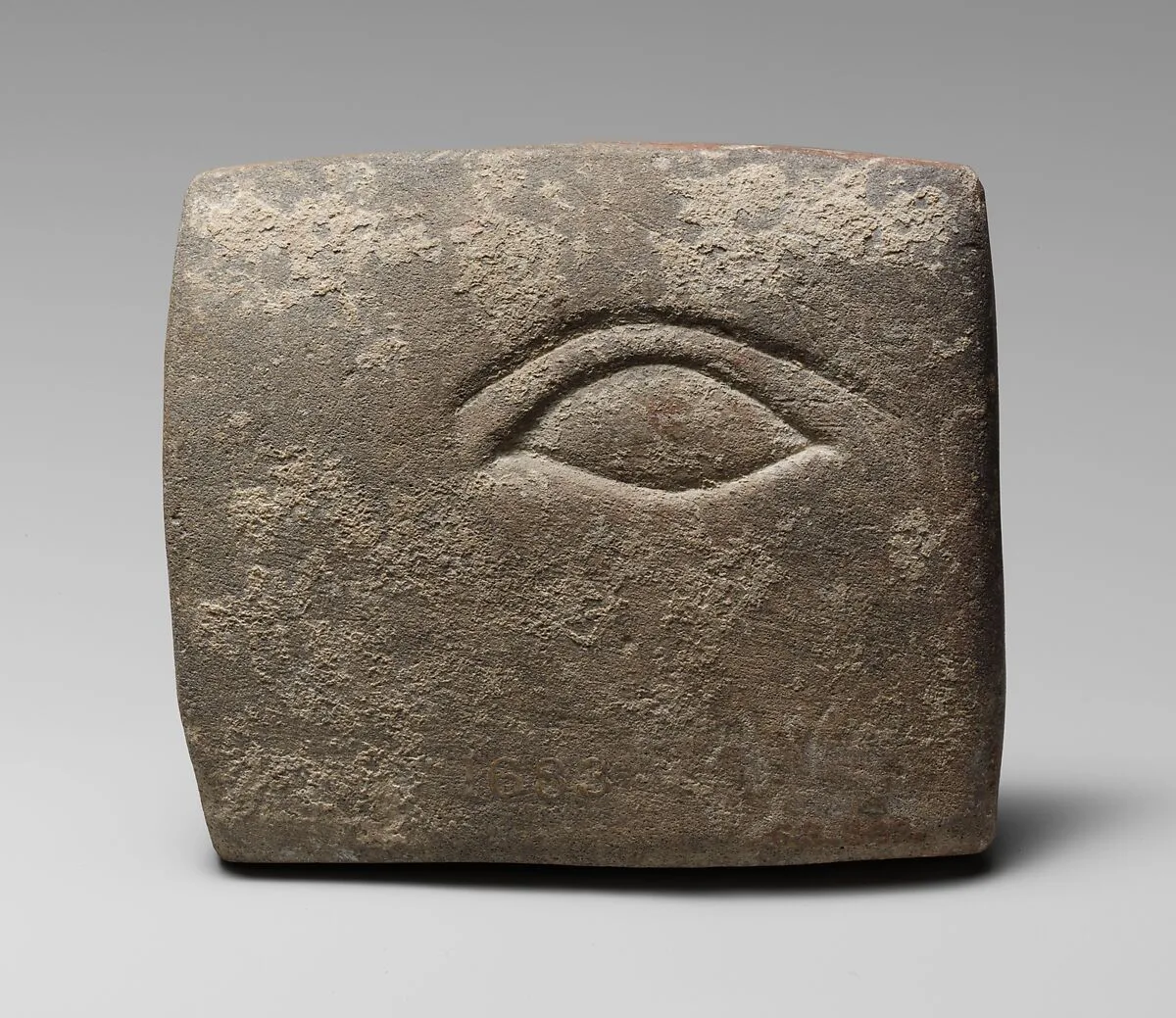 Stone votive relief of an eye — Unknown