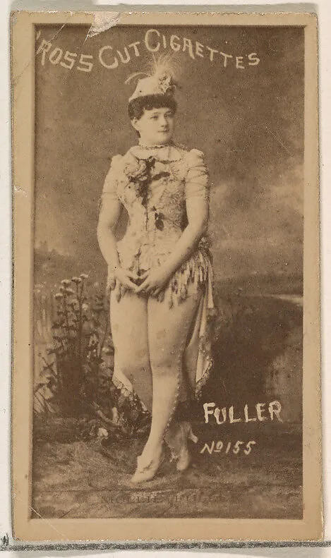 Card Number 155, Fuller, from the Actors and Actresses series (N145-1) issued by Duke Sons & Co. to promote Cross Cut Cigarettes — W. Duke, Sons & Co.