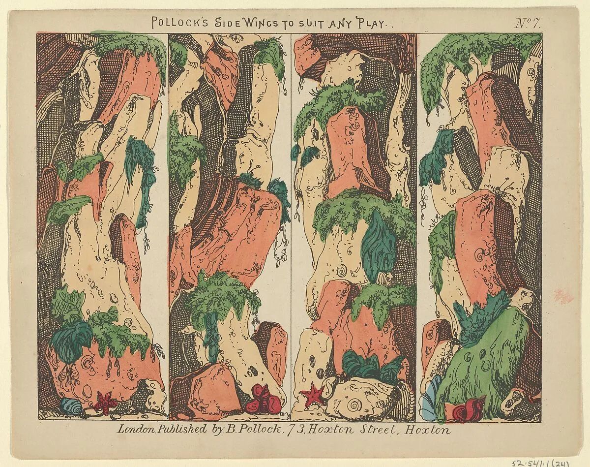 Side Wings to Suit any Play, Plate 7 for a Toy Theater — Benjamin Pollock