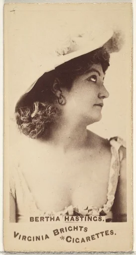 Bertha Hastings, from the Actors and Actresses series (N45, Type 1) for Virginia Brights Cigarettes