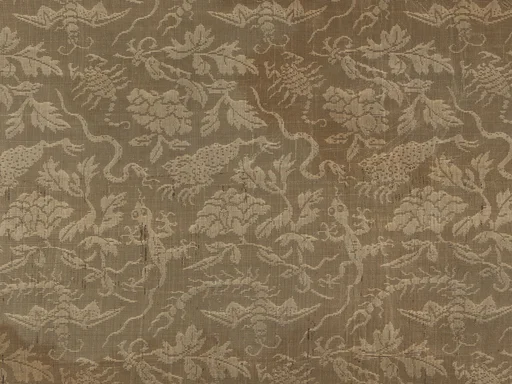 明萬曆 五毒紋紗羅|Panel with the five poisonous creatures