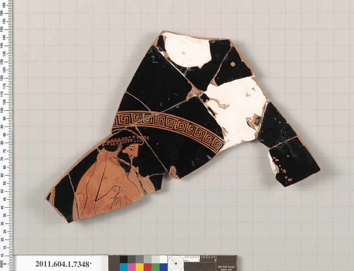 Terracotta fragment of a kylix (drinking cup) — Unknown