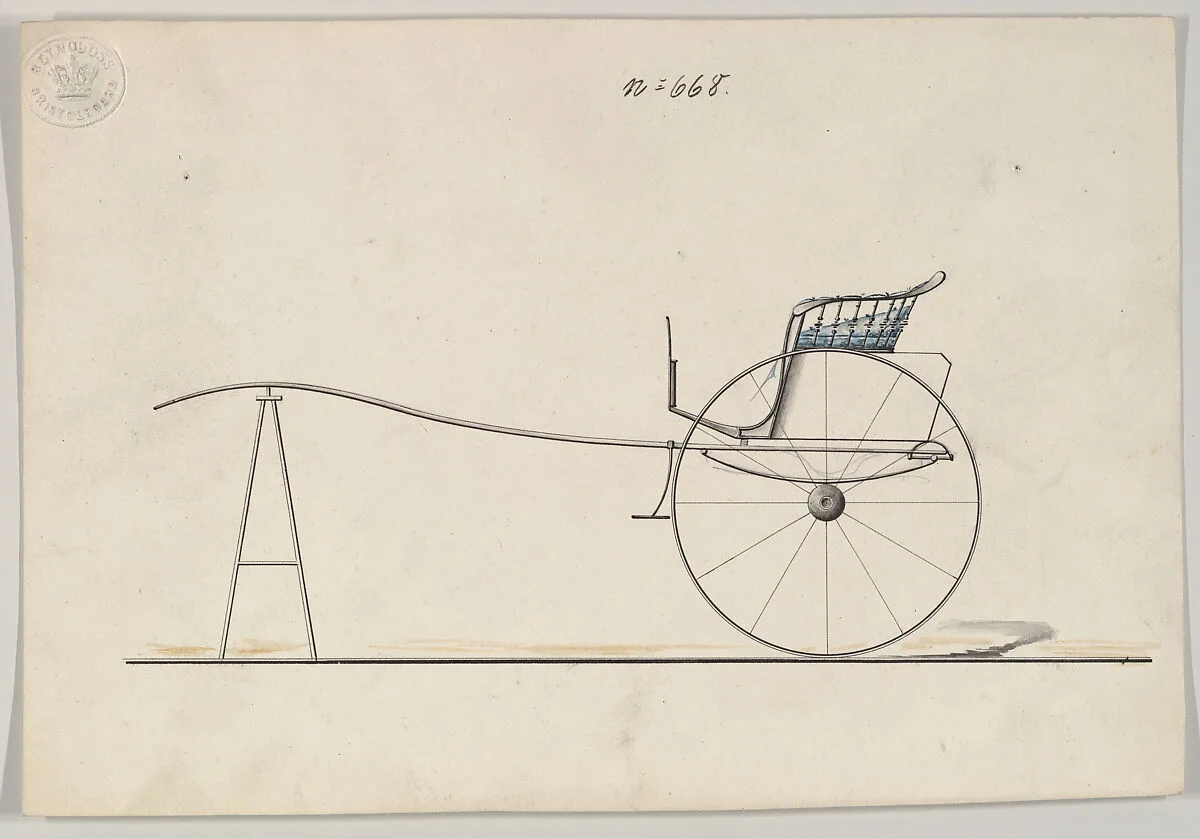 Design for Stanhope Gig, no. 668 — Brewster & Co.