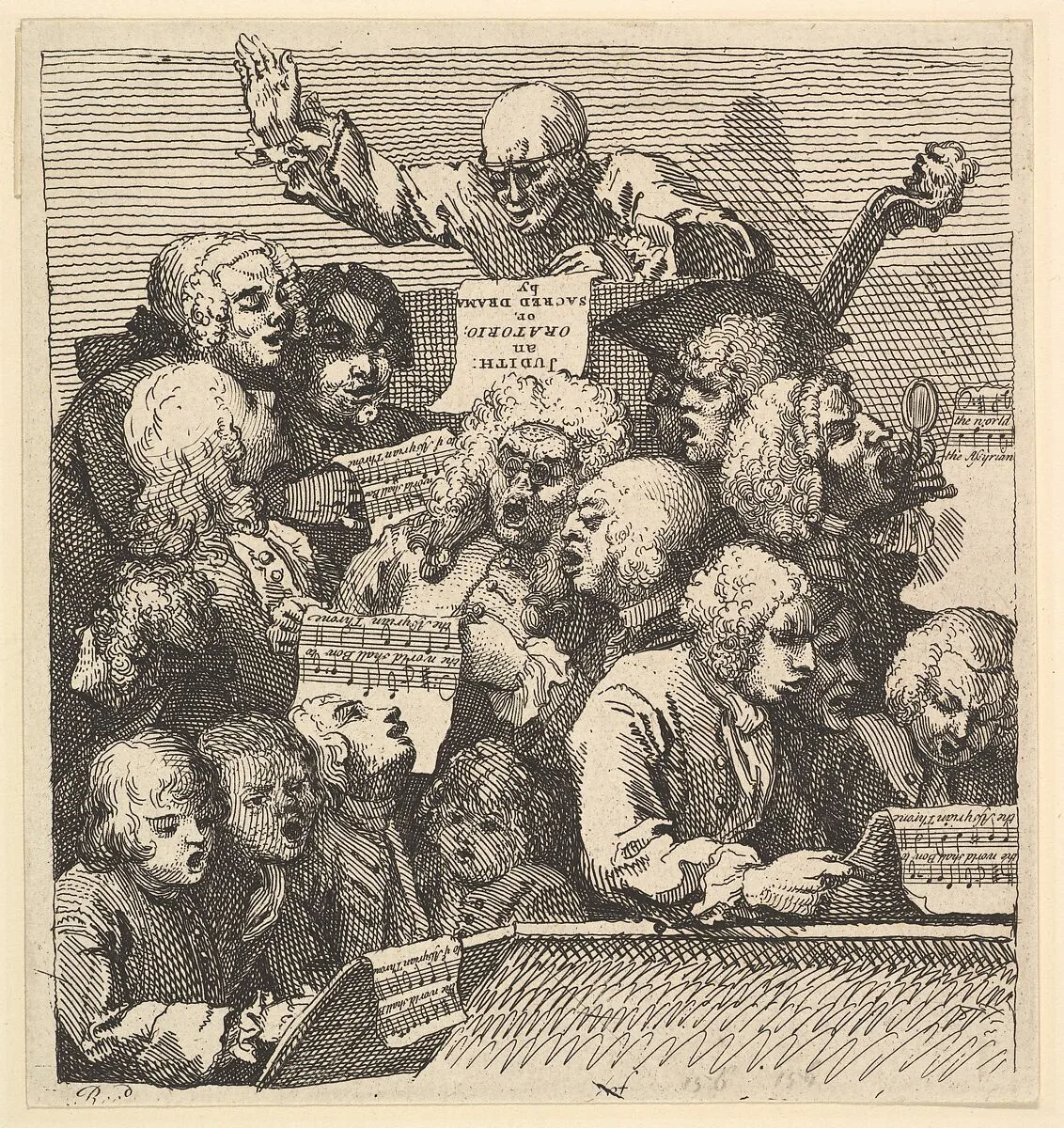 A Chorus of Singers, or The Oratorio — William Hogarth