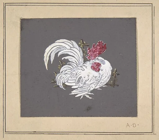Design of a rooster from the Workshop of Froment-Meurice