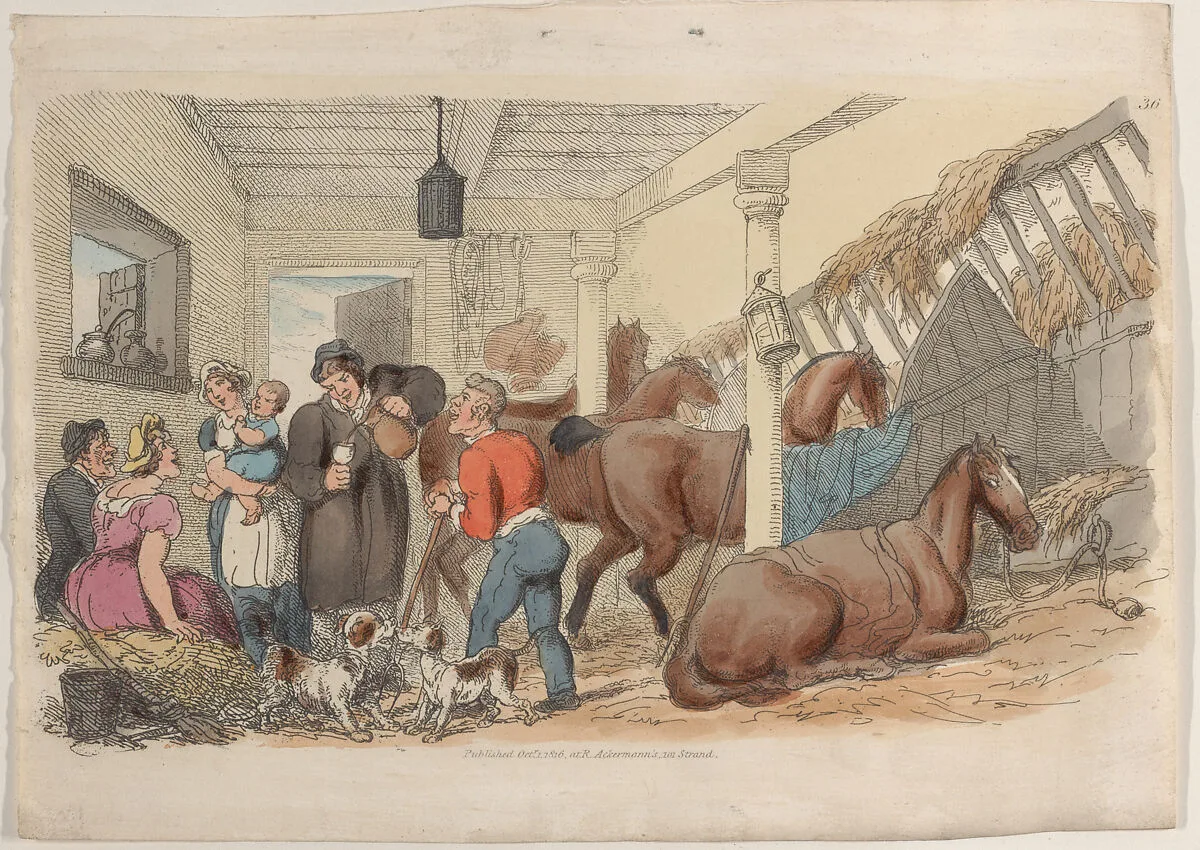 Plate 36, from "World in Miniature" — Rudolph Ackermann, London|Thomas Rowlandson