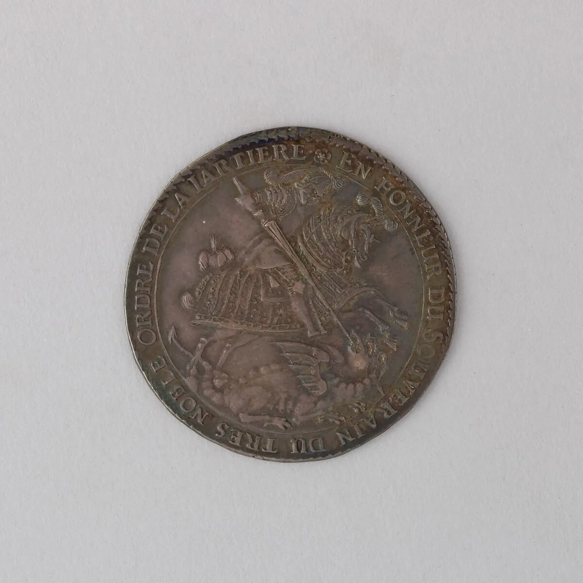 Medal Showing John George II, Elector of Saxony, Knight of the Garter — Unknown