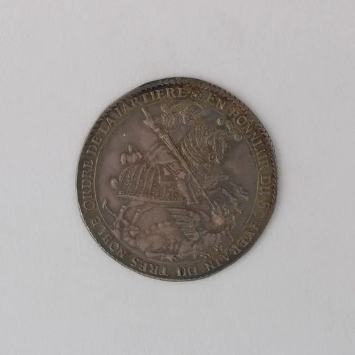 Medal Showing John George II, Elector of Saxony, Knight of the Garter