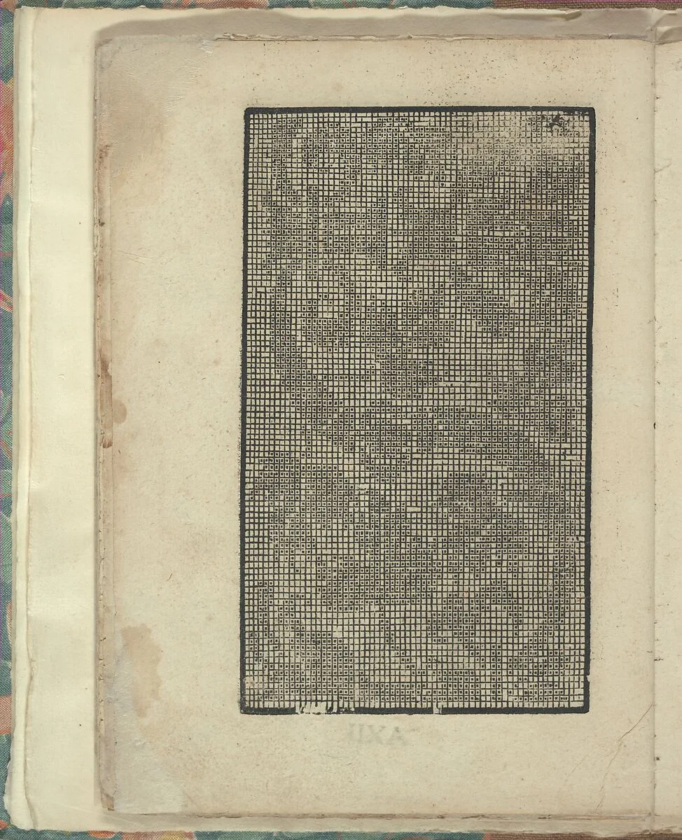 Opera Nova Universali intitulata Corona di racammi, page 27 (verso) — Giovanni Andrea Vavassore