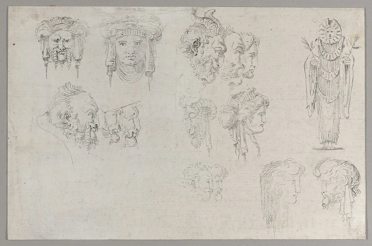 Studies of Heads — Francesco Algarotti