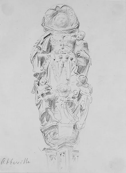 Charity, after a Sculpture at Abbeville — John Singer Sargent