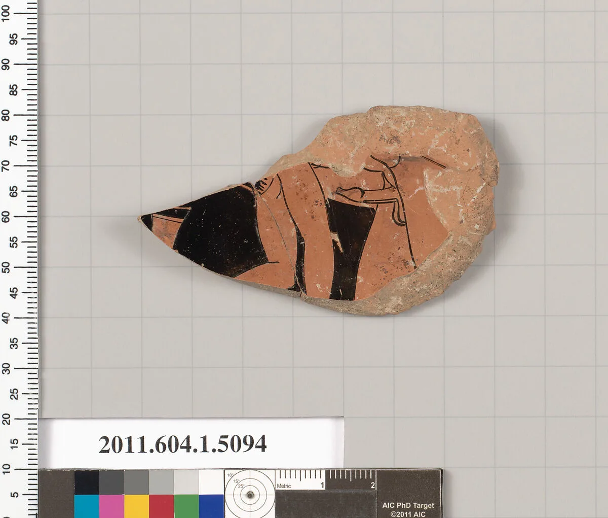 Terracotta fragment of a kylix (drinking cup) — Unknown