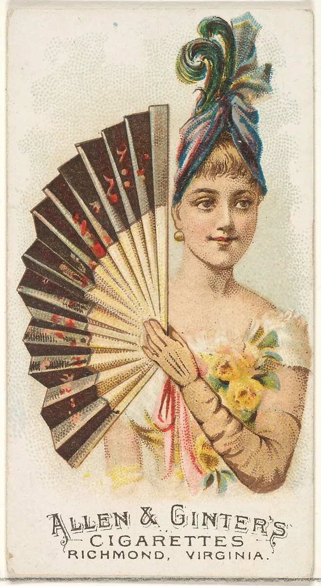 Plate 28, from the Fans of the Period series (N7) for Allen & Ginter Cigarettes Brands — Allen & Ginter|Schumacher & Ettlinger