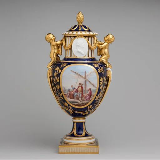 Vase with cover (Vase Paris enfants)