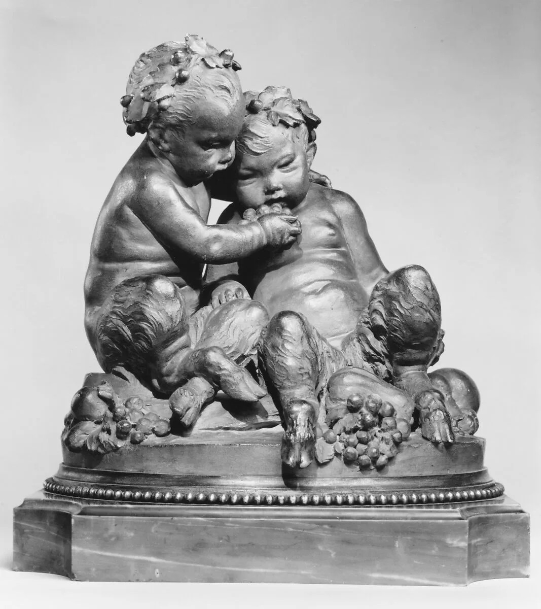 Infant satyrs with grapes — Louis Félix de La Rue