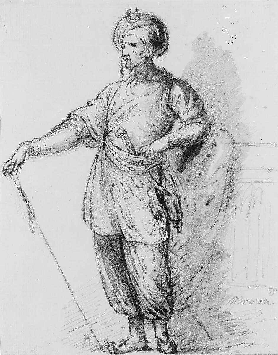 Figure in Eastern Costume — Mather Brown