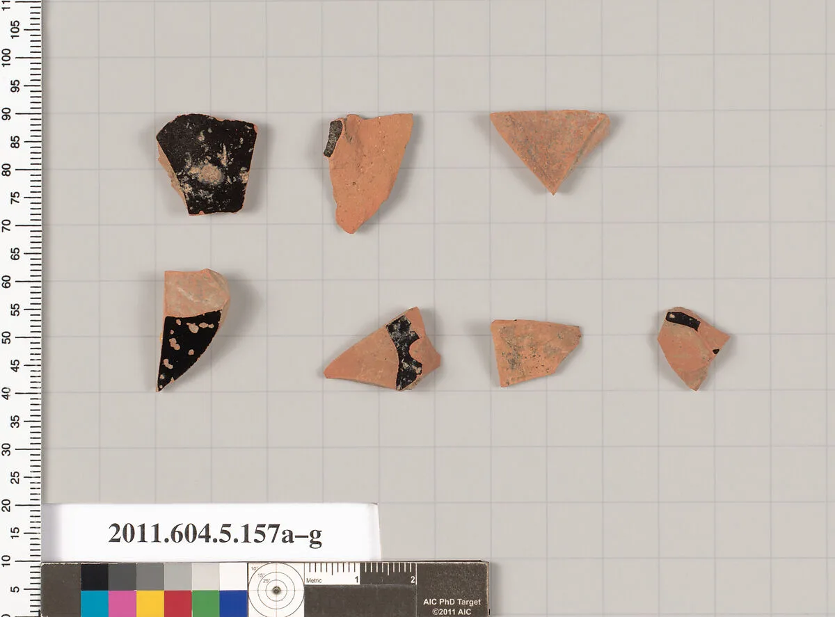 Terracotta fragments of kylikes (drinking cups) — Unknown