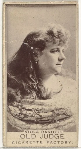 Viola Randell, from the Actors and Actresses series (N171) for Old Judge Cigarettes