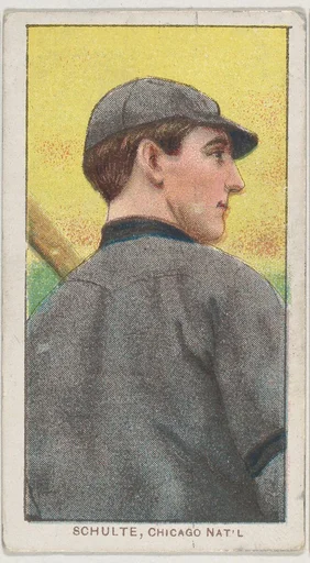 Schulte, Chicago, National League, from the White Border series (T206) for the American Tobacco Company