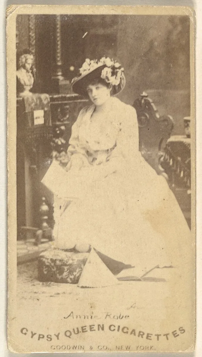 Annie Robe, from the Actors and Actresses series (N171) for Gypsy Queen Cigarettes — Goodwin & Company